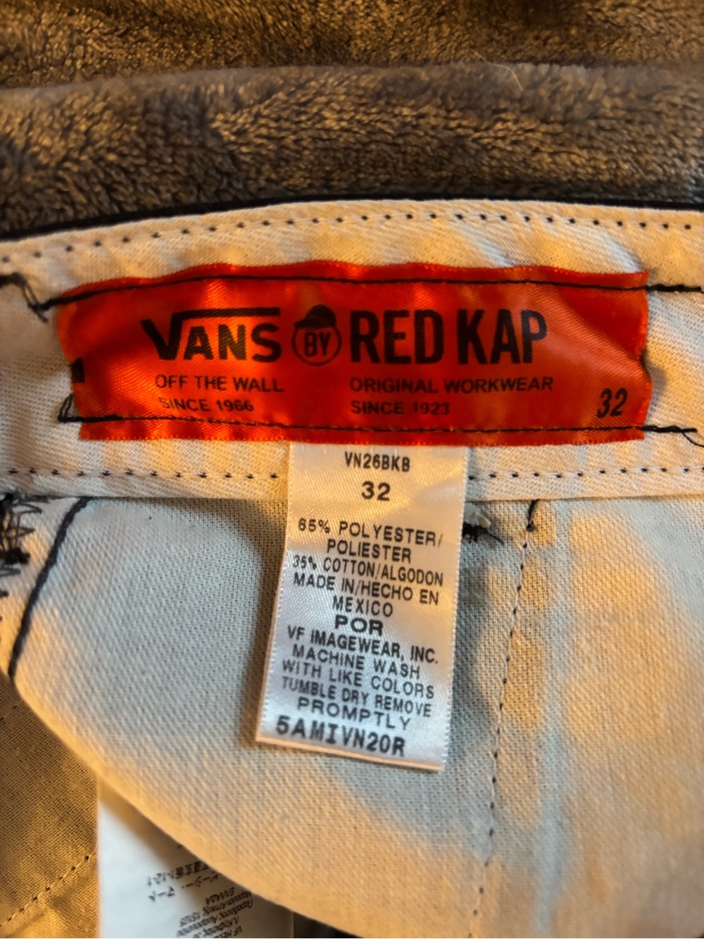 Vans Red Kap Sk8r Flat-Front Shorts - Picture 5 of 5